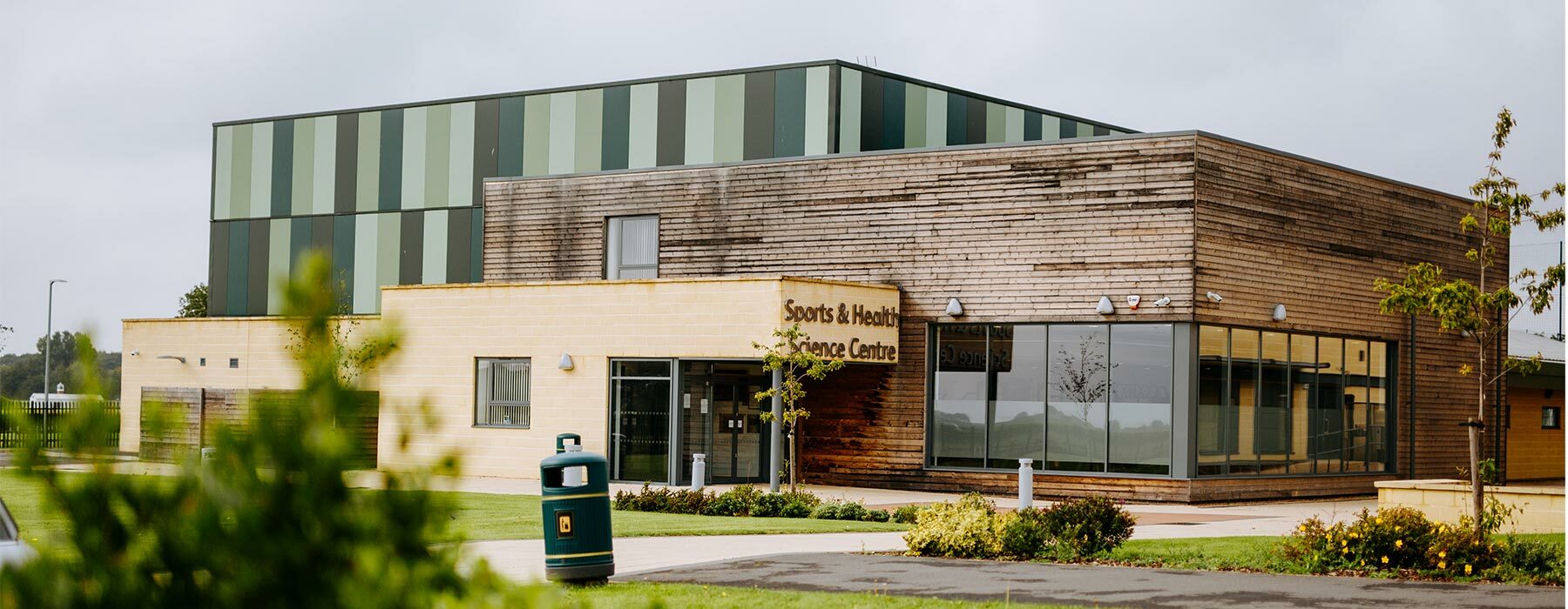 Outside Sports and Health Science Centre at Riseholme College