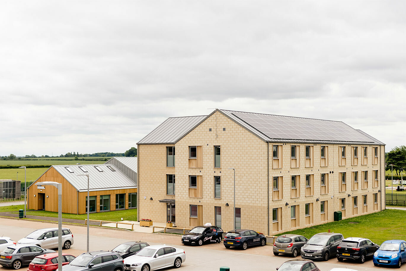 Outside Riseholmes student accommodation