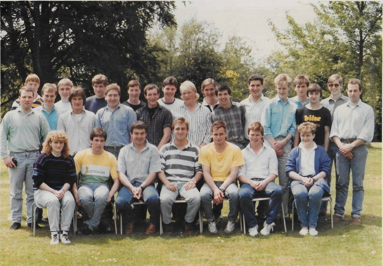 Tina Hunter Shaw on the front row far right in 1988